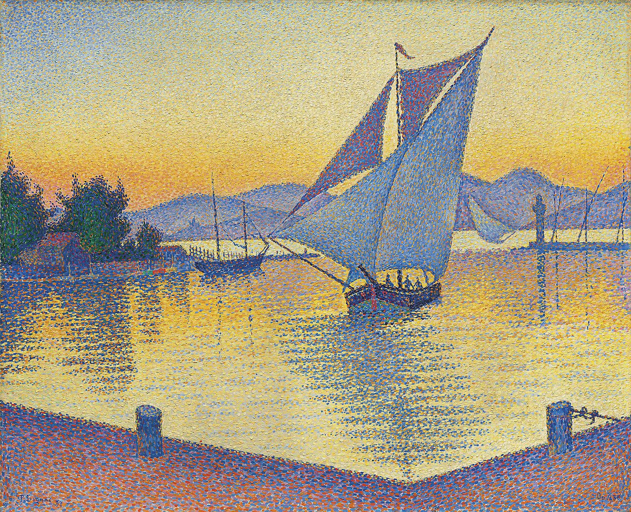 Paul Signac, Le Port au soleil couchant, Opus 236