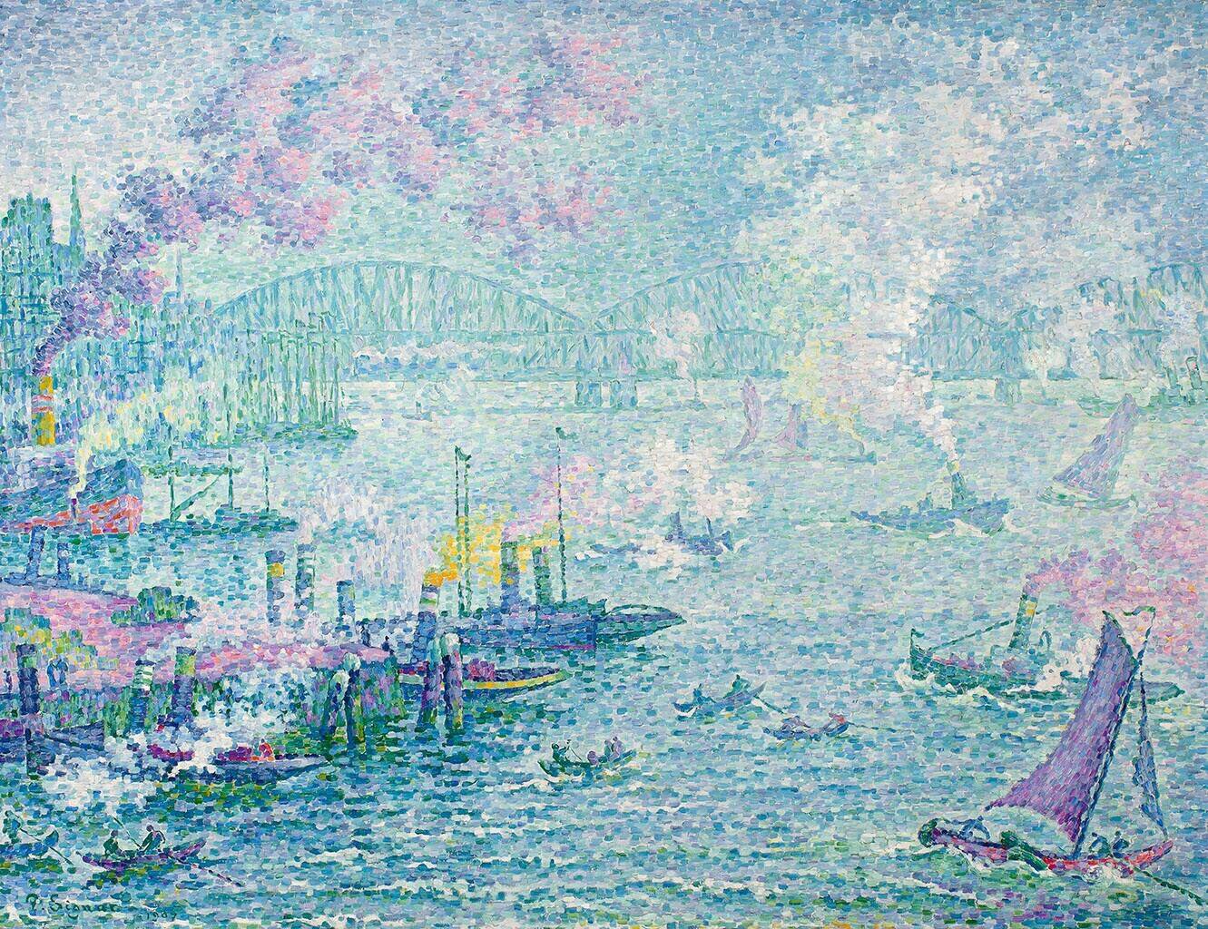 Paul Signac, Le port de Rotterdam, 1907
